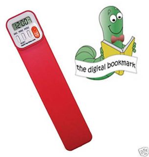 Red Mark My Time Digital Bookmark Timer 4 Homework