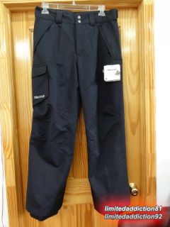 New Marmot Motion Cargo Snowboard Ski Pants XXL Mens Black