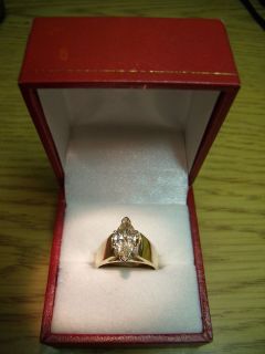 14k Yellow Gold Diamond Marquise Solitaire 1 22 Carats