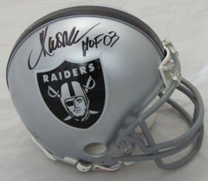 Marcus Allen Oakland Raiders Signed Mini Helmet w HOF