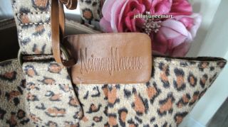  Stylish Luxe Leopard Print Tote Bag Handbag New