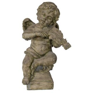  Cherub with Violin Statue Garden Statue Martelle New 29 5 Tall Angel