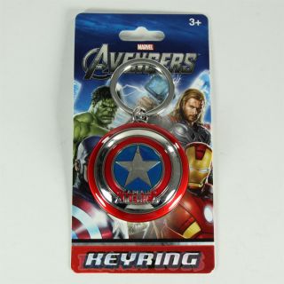 The Avengers Marvel Studios Captain America Shield Pewter Keychain