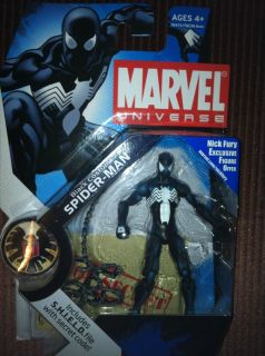 Marvel Universe Action Figure Spiderman Black Costume Wave 3
