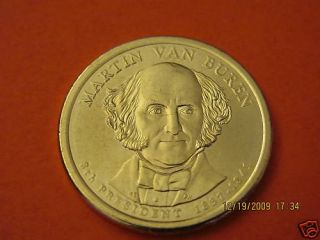 2008 P BU Martin Van Buren Presidental One Dollar Coin