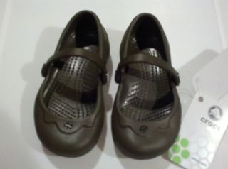 Brand New Womens Crocs Brown Alice Mary Janes Crocs Shoes Womens Size