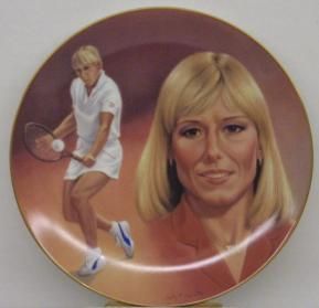 Martina Navratilova Hackett American Collector Plate