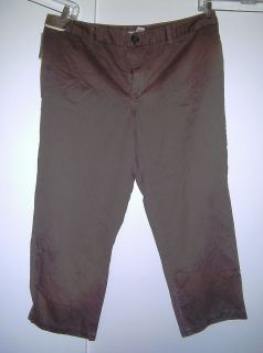 Merona Brown Cotton Pants Size 24W NWT