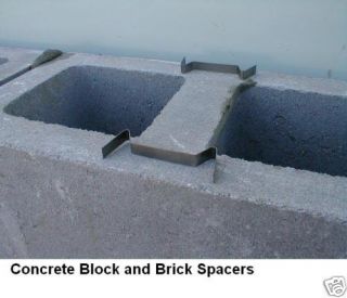 Masonry Mortar Joint Spacers for DIY Concrete Block Bricklaying