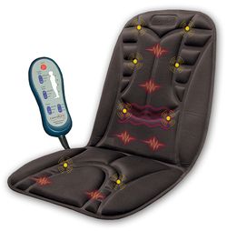 Comfort Products 6 Motor Back Massage Seat Cushion w/ Heat Office Home