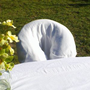 Charm™ 100 Cotton Massage Face Rest Cover White