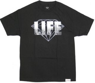 Diamond Supply Co NY Diamond Life Tee Black Mens Premium Skateboard T