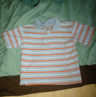 Toddler Boys Striped Polo Shirt Size 4 or 4T