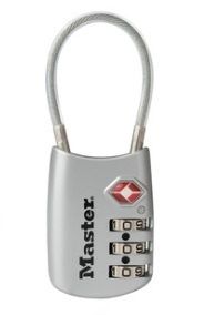 Master Lock Luggage Lock SILVER 4688D TSA Accepted Set Your Own
