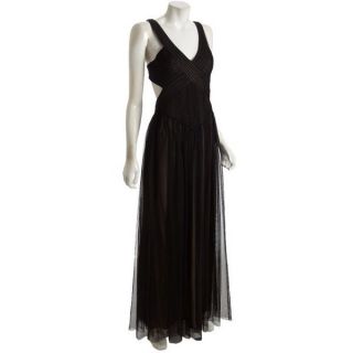 BCBG Max Azria Black Evening Formal Cocktail Gown Dress Size 8