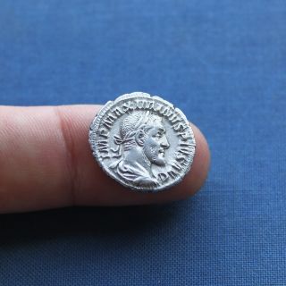 Imperial Roman Coin Silver Denarius of Maximinus Superb