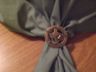 Texas Barbed Wire Scarf Slide Sass Rodeo Cowboy Poet