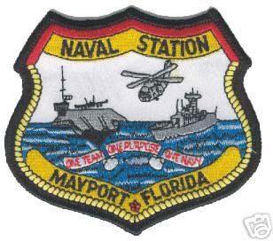 USN Navy Naval Station NS Mayport Florida Patch