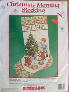 New Dimensions Christmas Morning Stocking counted cross stitch kit 16