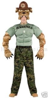 Military Mascot Marine Chesty Adult Costume Bulldog