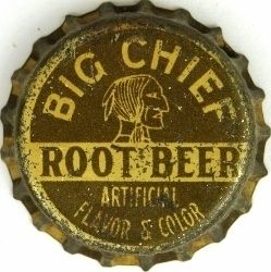 Big Chief Root Beer Mason City IA Cork Soda Bottle Cap Tavern Trove