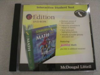 McDougal Littell Math Algebra 1 CA Text CD 0618907947 0618907947