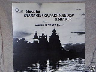 Dmitry Feofanov Pianist Orion Master Rec ORS 86494