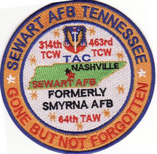 USAF Base Patch Sewart AFB Tennessee Tac Closed Y