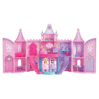Mattel Barbie The Princess And The Popstar Dolls Castle House Complete