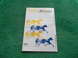 HARNESS HORSE RACING 1978 THE MEADOWLANDS PROGRAM EAST RUTHERFORD N. J