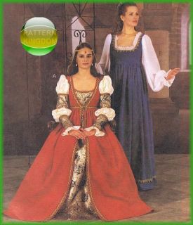 Italian Renaissance Dress Gown Pattern Medici SCA 18 22 M2806