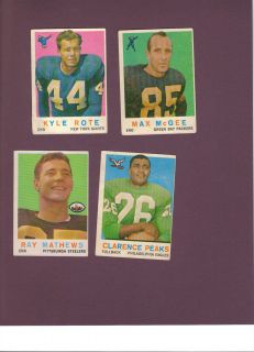 1959 Topps Max McGee Green Bay Packers 4