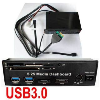 25 PC Media Dashboard Card Reader USB3 0 5 0Gb s New