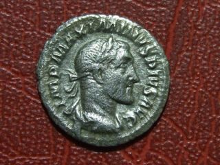 Maximinus I Denarius PROVIDENTIA AVG Providence standing Roman