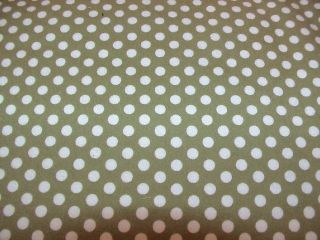 Maywood Studios Woolies Flannel Fabric Sage Green and Cream Dot 4 Yds