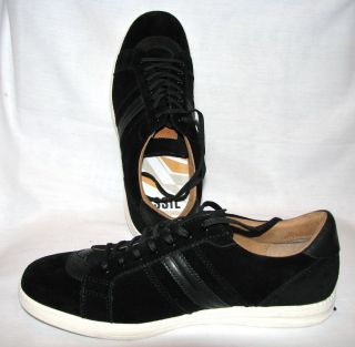 Fossil Mazza Suede Black Sneakers Tennies Shoes Sz 8 5