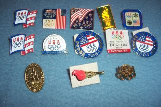 13 USA Olympic Pins Beijing Sidney Atlanta and More