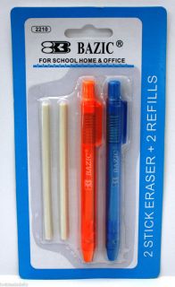 Eraser with Two Refills Home Office Supplies Artist School