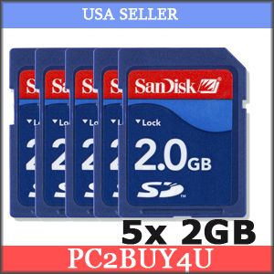 Pack SD Memory Card 2 GB for Nikon Coolpix L1 L2 L3