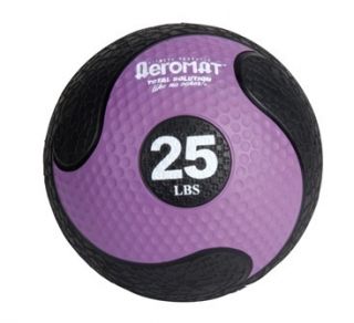 Medicine Balls New Aeromats 25 lbs Black Purple Fitness