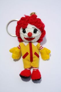 Ronald McDonald Lucky Voodoo String Doll Keychain Ornament Charm