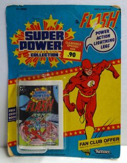 Vintage 1984 Kenner Super Powers The Flash Card Only No Figure