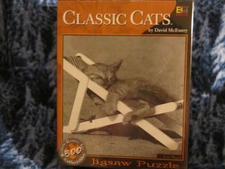 SEALED Puzzle Classic Cats David McEnery Cat Nap 1 Jigsaw 2003