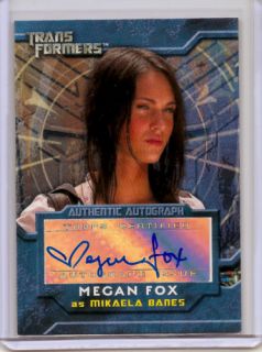 Megan Fox Transformers Autograph Auto Card Mikaela Ultra RARE