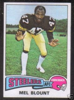 1975 Topps 12 Mel Blount Steelers RC