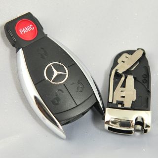 NEW MERCEDES BENZ S SLK CLS CL GL R ML KEYLESS SILVER REMOTE SHELL