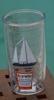 Tervis Tumbler Beach Sail Boat Sailboat Ocean 16 oz ounce Single Cup