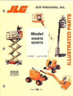 JLG Illustrated Parts Manual for Models 60H 60H 6 70H P N 3120290