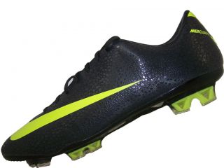 Mens Nike Mercurial Vapor VII Fg Soccer Cleats Size 10 New Black Volt