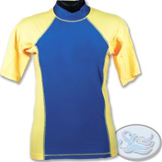 Mens Rash Guard New UV Swim Surf Shirt XSRGL  Medium SPF 50 Swimwear